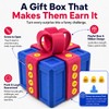sofarefinish 3.14'' Annoying Gift Box, Multicolor 3D Printed Prank Box,