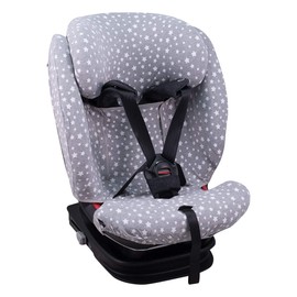 JYOKO Kids Cover Compatible with Bebeconfort, Maxi Cosi Titan Pro, Cotton (White Star)