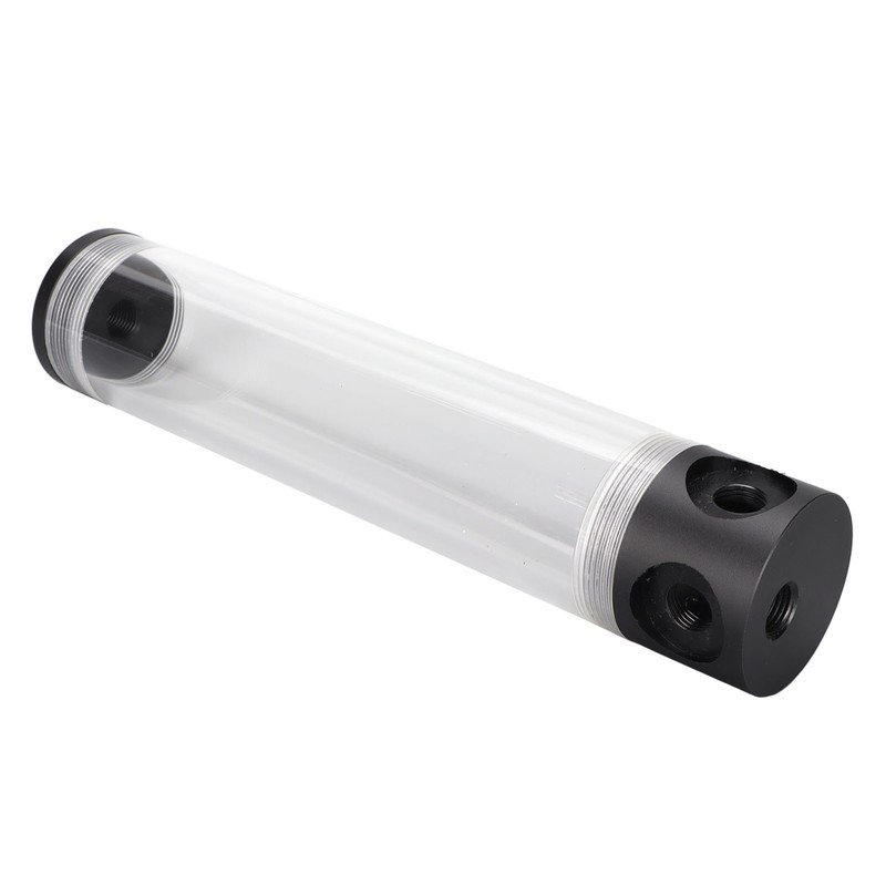 Water Cooling Reservoir 240mm/9.4in Length G1/4in Thread 50mm/2.0in Diameter Tube