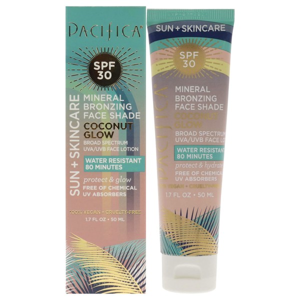 Pacifica Mineral Bronzing Face Shade SPF 30 - Coconut Glow Sunscreen Unisex 1.7 oz