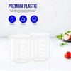 1.7 Oz Transparent Lab Measuring Cup, 50ml Plastic Beaker Cups,