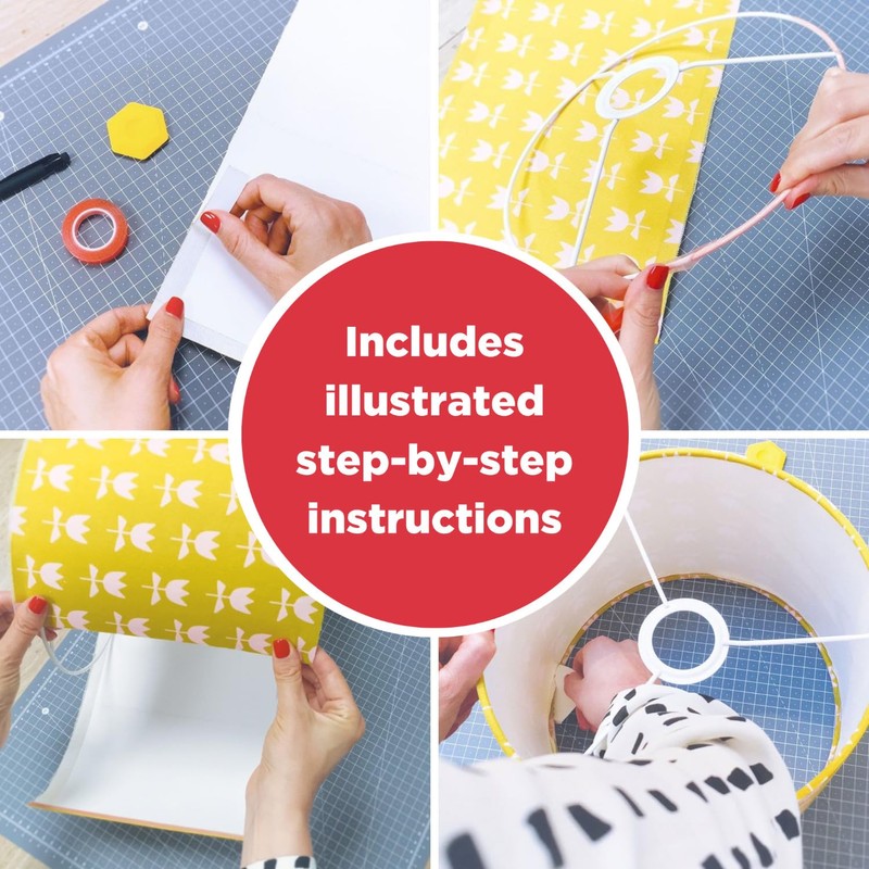 Drum Lampshade Making Kit Twin Pack - Use with Pendant