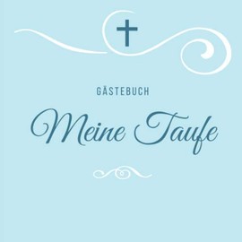 GÄSTEBUCH MEINE TAUFE: squared guestbook blank beautiful gift idea for baptism | Girl | Boy | Christening gift | Godchild | Guest gift | scrapbook