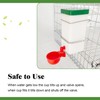 1L Hanging Chicken Drinker with Cup and Holder, Automatic Drinking
