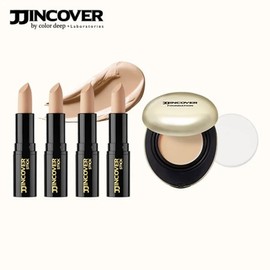 Permanent [Value Composition] 4 color dip steamed cover sticks + 1 full steamed cover pact, No. 21 / 상시[실속구성]컬러딥 찐커버 스틱 4개 + 찐커버 팩트 본품 1개 21호