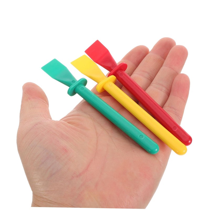 DIYEAH Set of 15 Palette Sticks, Glue Brush, Leather Glue