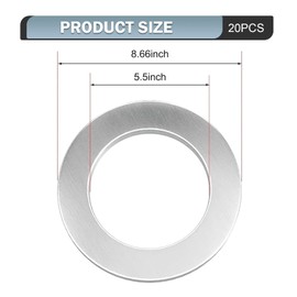 Dogary 20 PCS Oil Drain Plug Crush Washers, Aluminum Crush Washer, M14 Crush Seals Washer, OEM 94109-14000, Compatible with Honda, Civic, Accord, CR-V/CRV, Pilot, Odyssey and More (Silver)