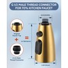 Kitchen Faucet Head Replacement:Stainless Steel Spray Head,3 Modes Pull Out