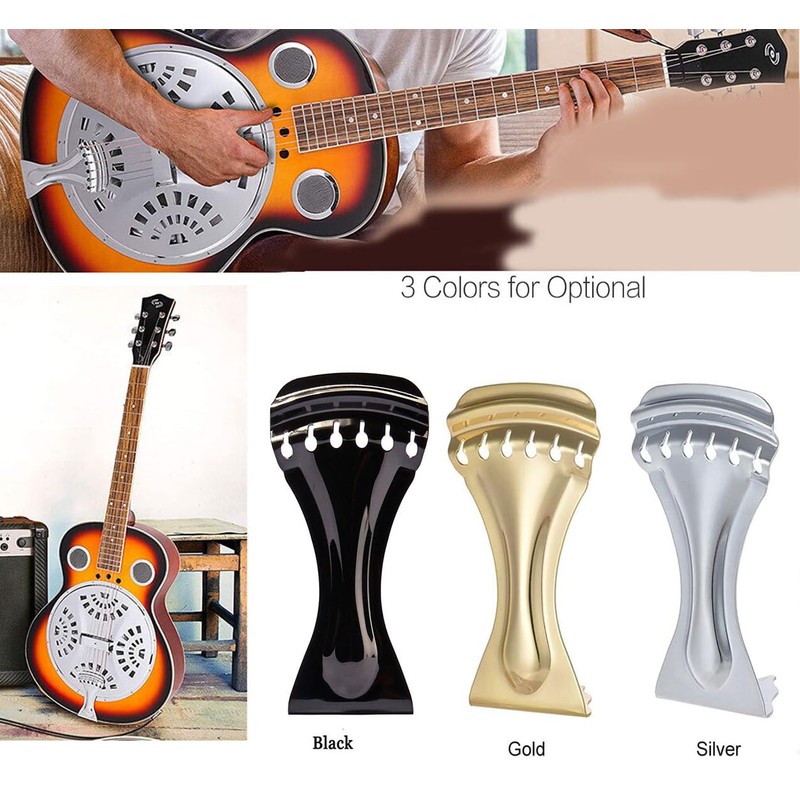 LALOCAPEYO Dobro Resonator Guitar Tail Wing Guitar Tail Beam Metal