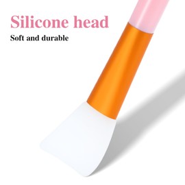 4pcs Silicone Face Mask Brush Mask Applicator Tool Soft Silicone Facial Mud Makeup Brushes Hairless Face Masks Beauty Applicator Tool for Body Lotion Butter Clay BB Cream DIY Masks