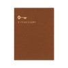 Midori 12711006 Diary, 3 Year Consecutive Door, Mini, Blue-Purple, MD