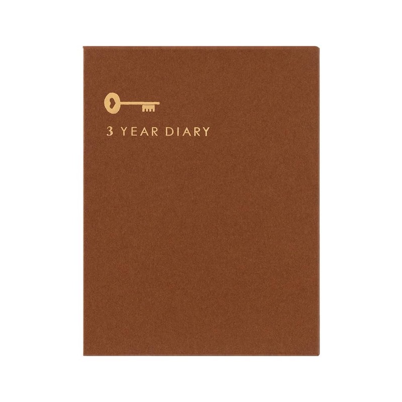 Midori 12711006 Diary, 3 Year Consecutive Door, Mini, Blue-Purple, MD