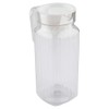 Acrylic Jug Carafe with Lid and Handle Ribbed Striped Juice