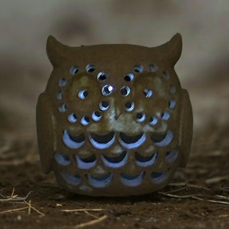 Solar Light LED Outdoor Garden Light Lamp Owl Height 16