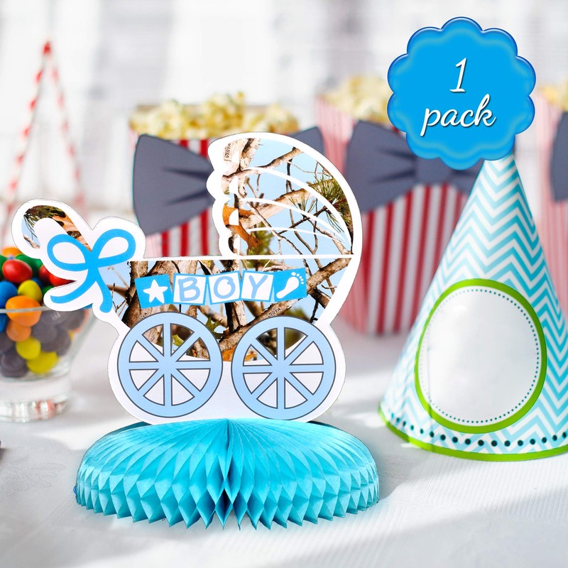 Havercamp BB76681 Light Blue Its a Boy Centerpiece