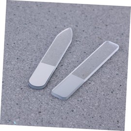 Beavorty 6pcs Crystal Nail Files Double-Sided Glass Nail Tools for Smooth Finishing Compact Design for Art and Treatments Essential for Professional Salons Random Style