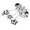 Baby Plush Animal Stroller Toys Black and White Spiral Activity