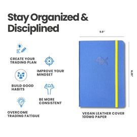 4X Trading Journal - Log Book for Day Traders: Neuroscience-Based Trade Log book with Guided Trading Plan, Performance & Psychology Reviews, 12-Week Plan, 80 Single Trades, Works with All Markets.