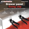 2 Pcs Drawer Front Installation Clamp Quick Release Drawer Fixing