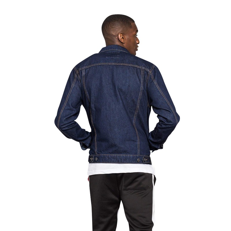 VICTORIOUS Men's Non-Distressed Essential Denim Jean Jacket DK148 - Raw