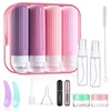 16 Pcs Botellas de Viaje de Silicona, 90ml Kit de