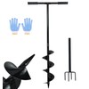 2 in 1 Hand Auger Spiral Drill for Planting, 6