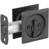 Kwikset 335SQT-11P Square Privacy Pocket Door Lock Venetian Bronze Finish