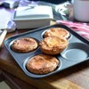 Stoven Non-Stick 24cm 4 Hole Yorkshire Pudding Pan