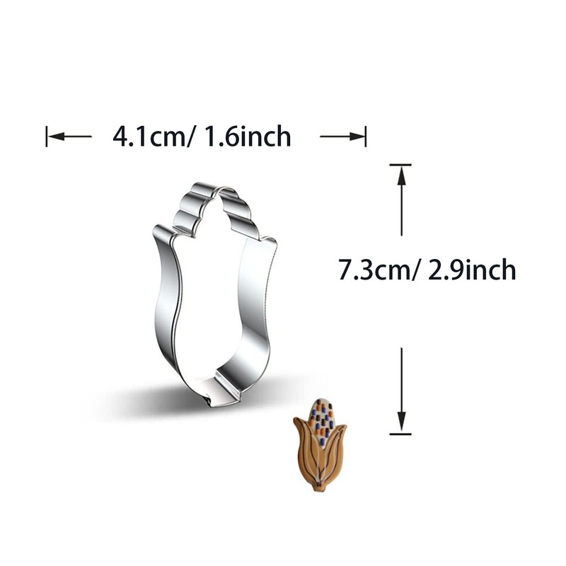 WJSYSHOP Corn Shape Cookie Cutter
