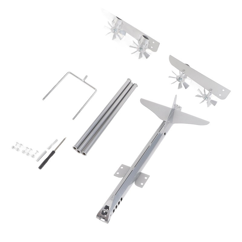 Aircraft Wind Sculpture Wind Powered Rotate Stainless Steel Airplane Windmill