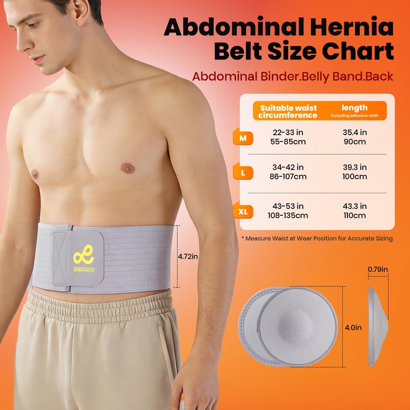 gagaiuco Umbilical Hernia Belt for Men and Women - Abdominal