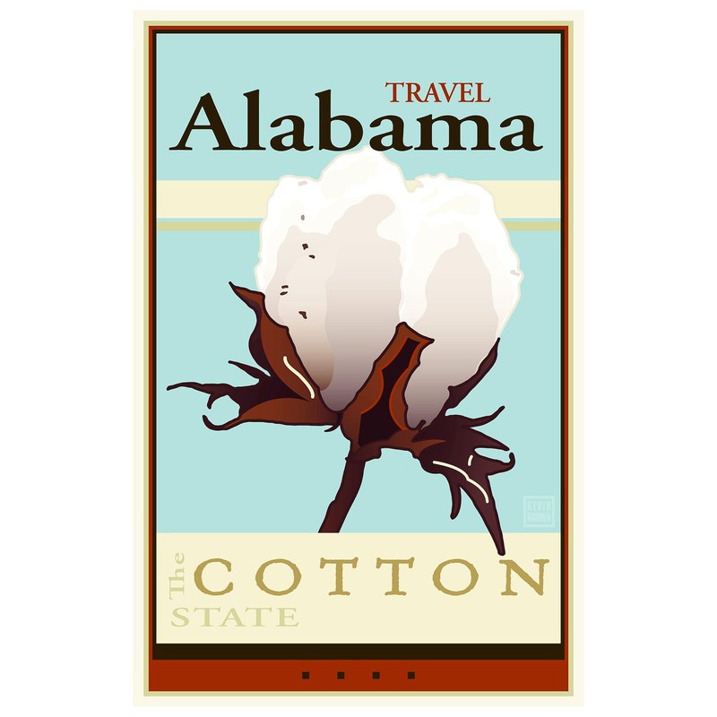 CafePress Travel Alabama Rectangle Magnet, 3"x2" Refrigerator Magnet