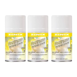 Zenex Neutrazen Lemon Ice Scent Metered Odor Neutralizer. Net 7 oz. - 3 Can