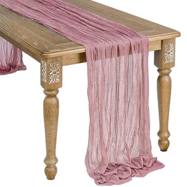 1 Wedding Table Runner, Table Decoration Cloth, Long Pleated Cloth Table Runner, European Twist Tablecloth, 90*300cm Tablecloth, Suitable For Parties And Weddings (bean Paste Red)