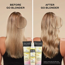 John Frieda Go Blonder Lightening Conditioner for Moisture Restoring and Strengthening Blonde Hair (250 mL)