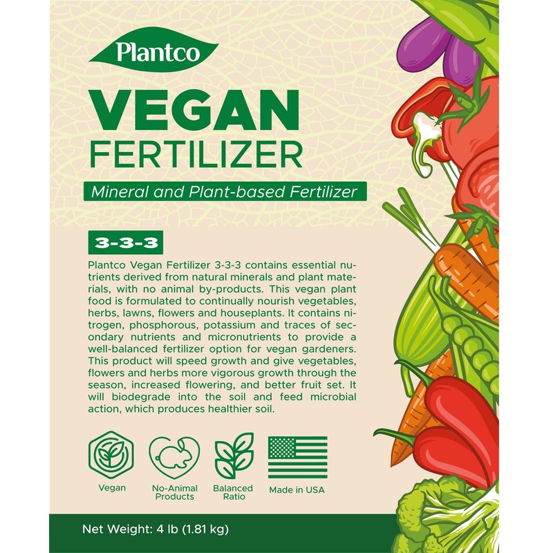 Vegan Fertilizer Mix with Plant-Based Ingredients | Cruelty-Free, No Animal