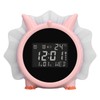 Alarm Clock Pink Dinosaur Shape Multifunctional Bedside LED Electronic Alarm