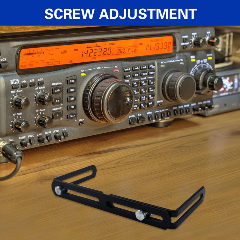 2 Sets Adjustable Universal Mounting Bracket for CB/ham Radio Transceiver