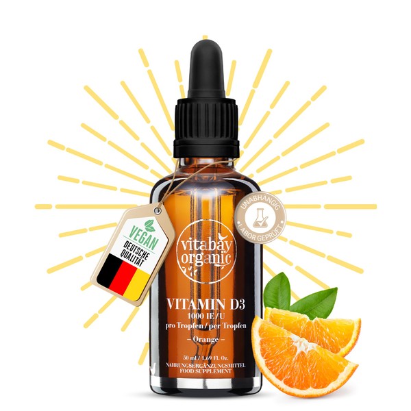 Vitamin D3 Liquid 1000 IU Vegan Pro Drip Drop 50