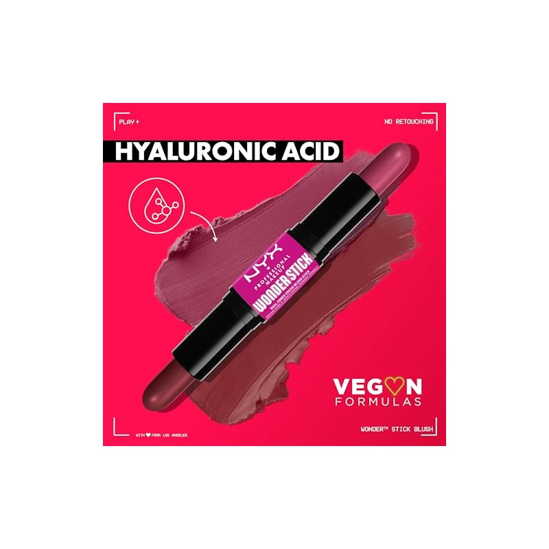 NYX Professional Makeup, Wonder Stick Blush, Rubor en barra, Light