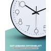 LATENO - Wall Clock for Standing or Hanging - Black