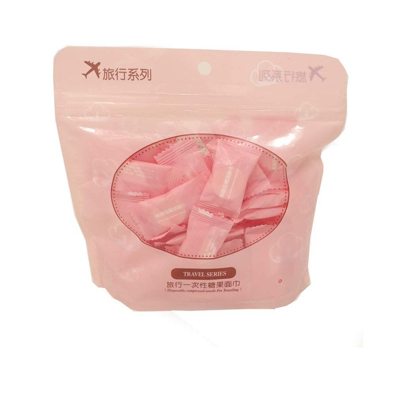 HONBAY 50 Pcs Magic Compressed Travel Towel Disposable Compressed Cotton