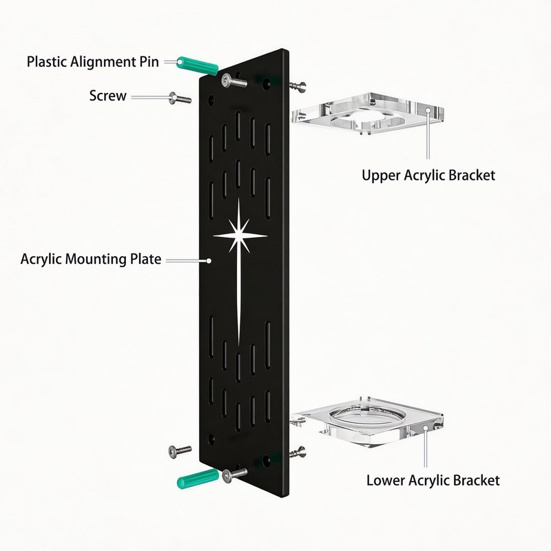 ANMAYNICE Wall Mount Light Saber Display Stand, Vertical Light Saber