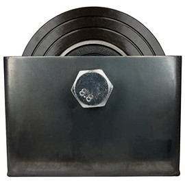 Sidco Supply 3.5 Inch V-Groove Gate Wheels Solid Steel Sliding Gate Rollers Metal Gate Wheel Inverted V Shape for Slide Gates with Detachable Bolt V Groove Caster Wheel for Gate Weldable Wheel Box