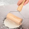 Hitefu T-shape Pizza Rolling Pin, Non-stick Dough Roller, Small Rolling