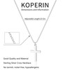koperin Cross Necklace for Women-Dainty 925 Sterling Silver Cute Faith