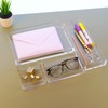 EXPUTRAN Clear Acrylic Desk Organizer for Office or Home Desk