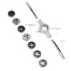 KIMLONTON 8-Piece Set Threading Die Handle Round Dies M3 M4