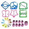 25Pcs Sandwich Cutters Set Safe Sandwiches Fruit Cookie Cutters for