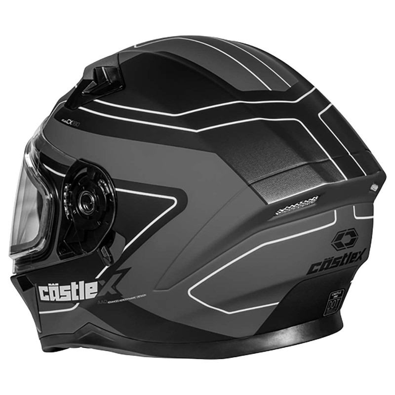Castle X CX390 Atlas Full Face Snow Helmet (Matte Charcoal/Black